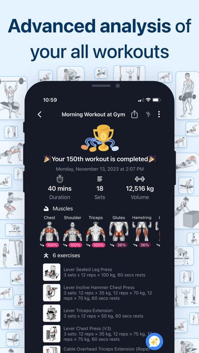 Fitness Planner Gym・Workout AI Screenshot