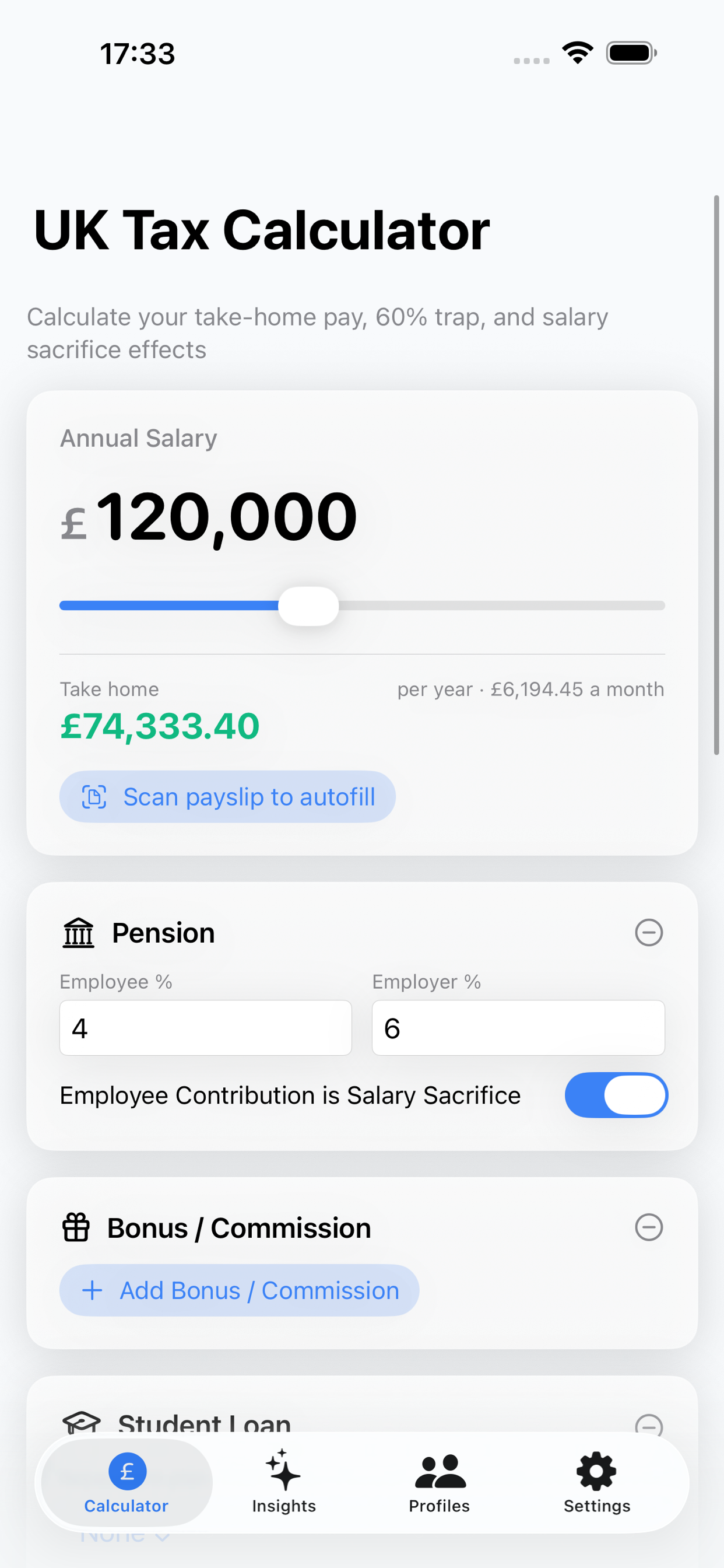 UK Salary Calc screenshot 3