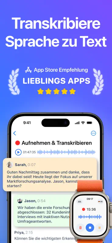Sprache zu Text – VoicePen AI screenshot 1 of 10