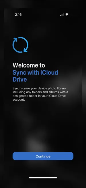 Sync with iCloud Drive screenshot 1