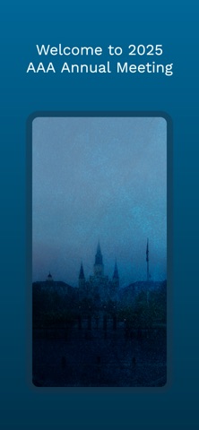 2025 AAA Annual Meeting iPhone screenshot