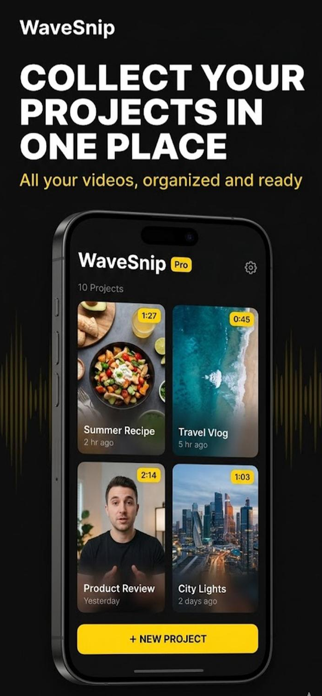 Video & Audio Editor WaveSnip Screenshot 1 of 7