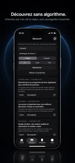 Скриншот CalmFeed на iPhone 3