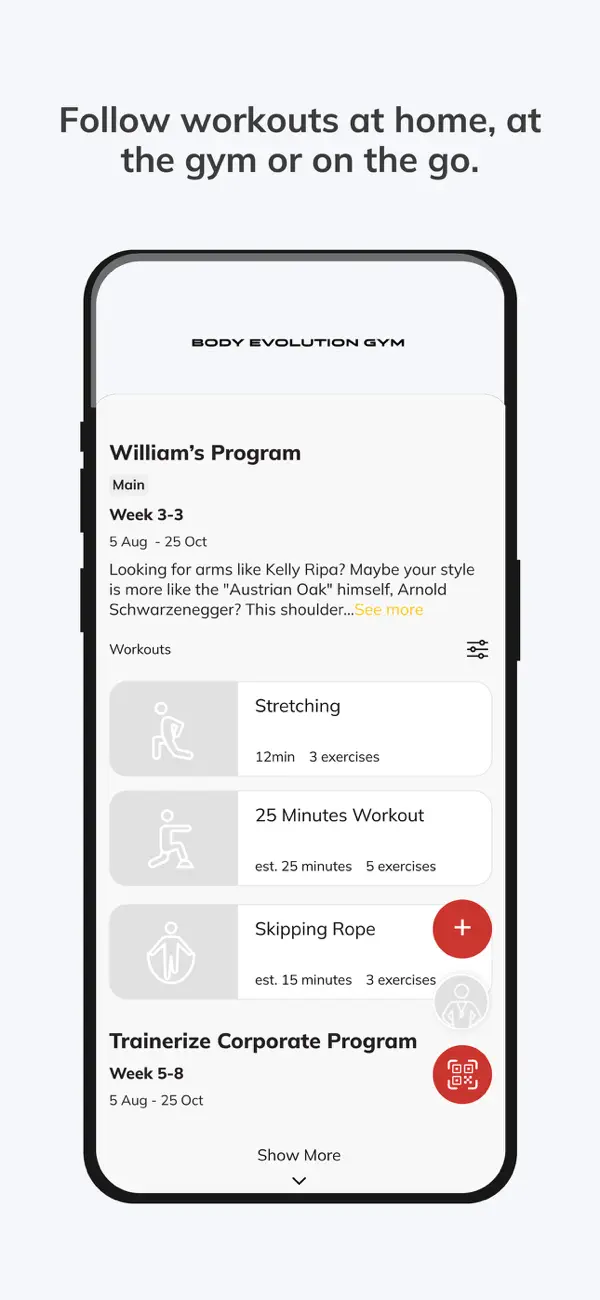 Screenshot #3 pour Body Evolution Gym