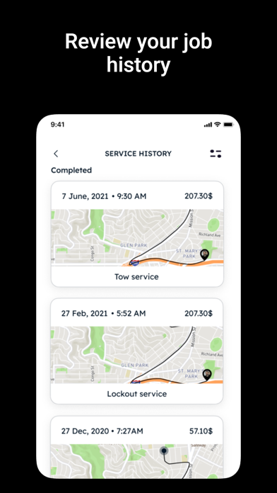 ITOWU - Roadside Services Jobs Screenshot