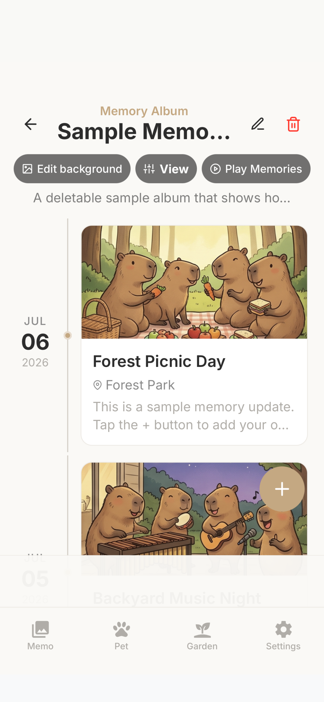 Capybara Memory Hub screenshot 4