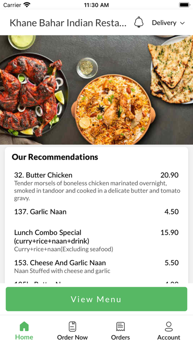 Khane Bahar Indian Restaurant Screenshot