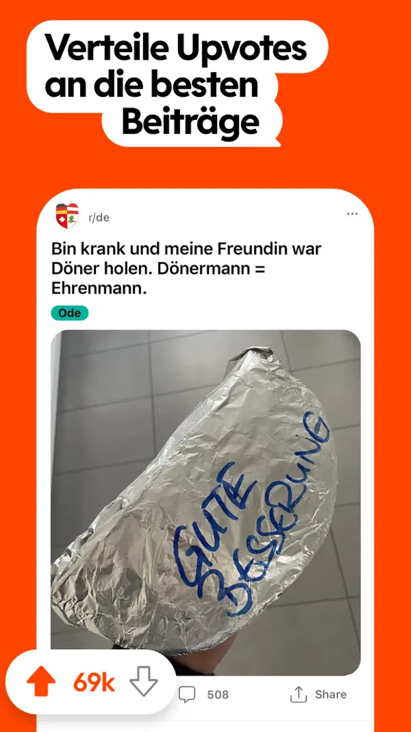 Reddit iPhone App Screenshot 4 – Nachrichten