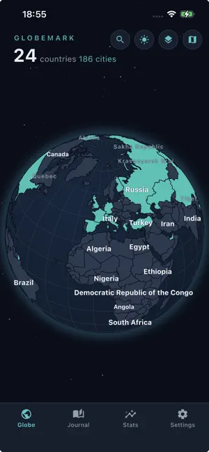 Globemark: Places I've Been screenshot 3