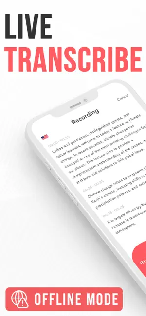 Live Transcribe Voice To Text. screenshot 1