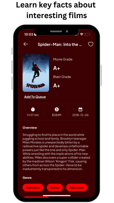 Blast Movie App Screenshot