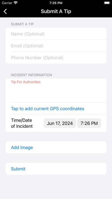 Ventura County Sheriff Office Screenshot
