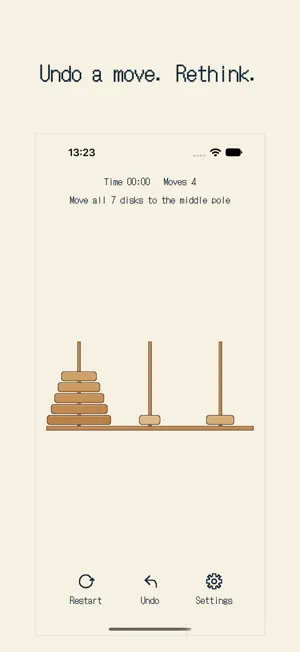 Tower of Hanoi: Wooden Puzzle screenshot 3