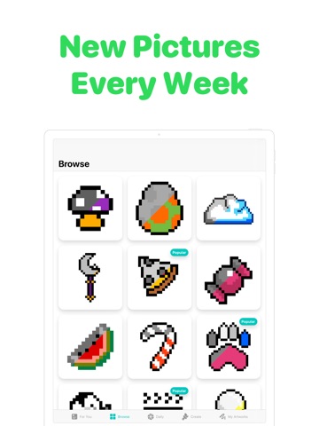 Pixel Me - Colour by Numbers iPad screenshot