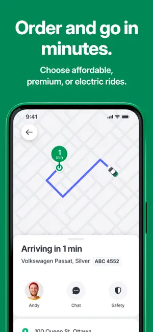 Hopp: Get a Ride iPhone screenshot 2