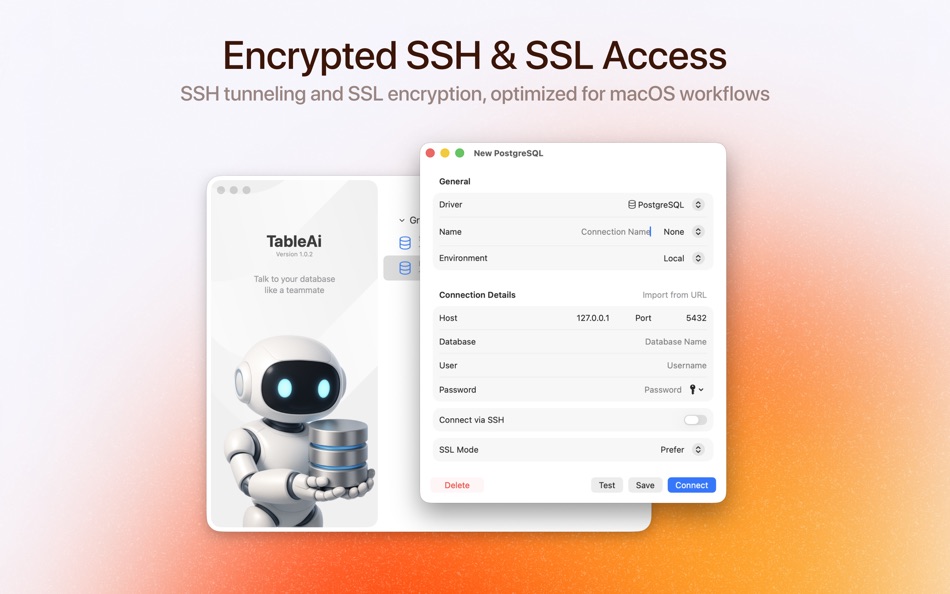 #3. TableAI - AI Database Client (macOS) Podle: Andrei Yakushau