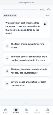Business Writing Terms Quiz screenshot