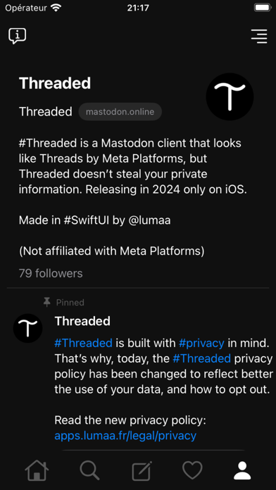 Bubble for Mastodon Screenshot