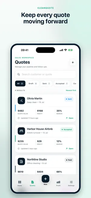 CleanQuote: Cleaning Estimates screenshot 2