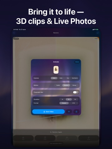 Revive: Restore Old Photos AI iPad screenshot