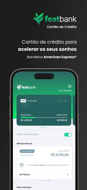 Featbank: Cartão de Crédito screenshot 1