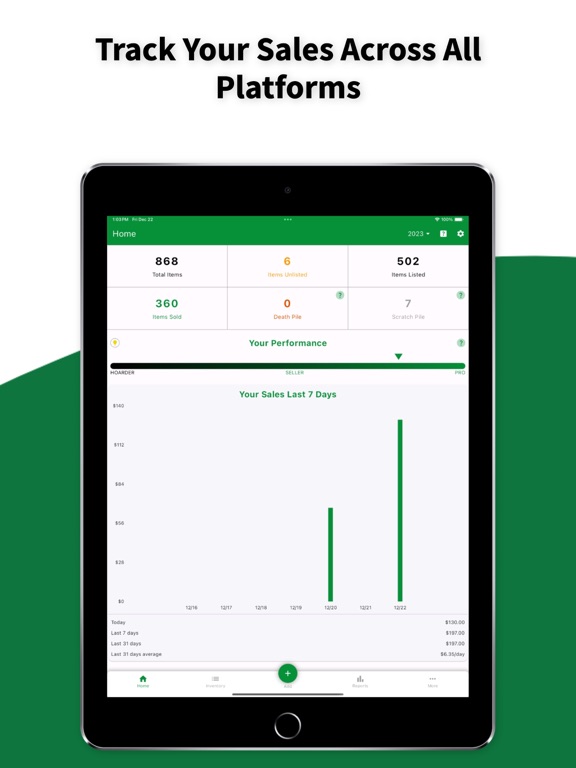 Flippd - Resellers, Inventory iPad screenshot 3 - Business app