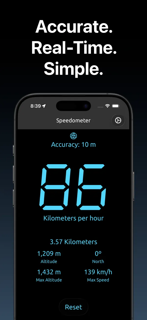 Screenshot #2 pour Speedometer GPS - Altitude