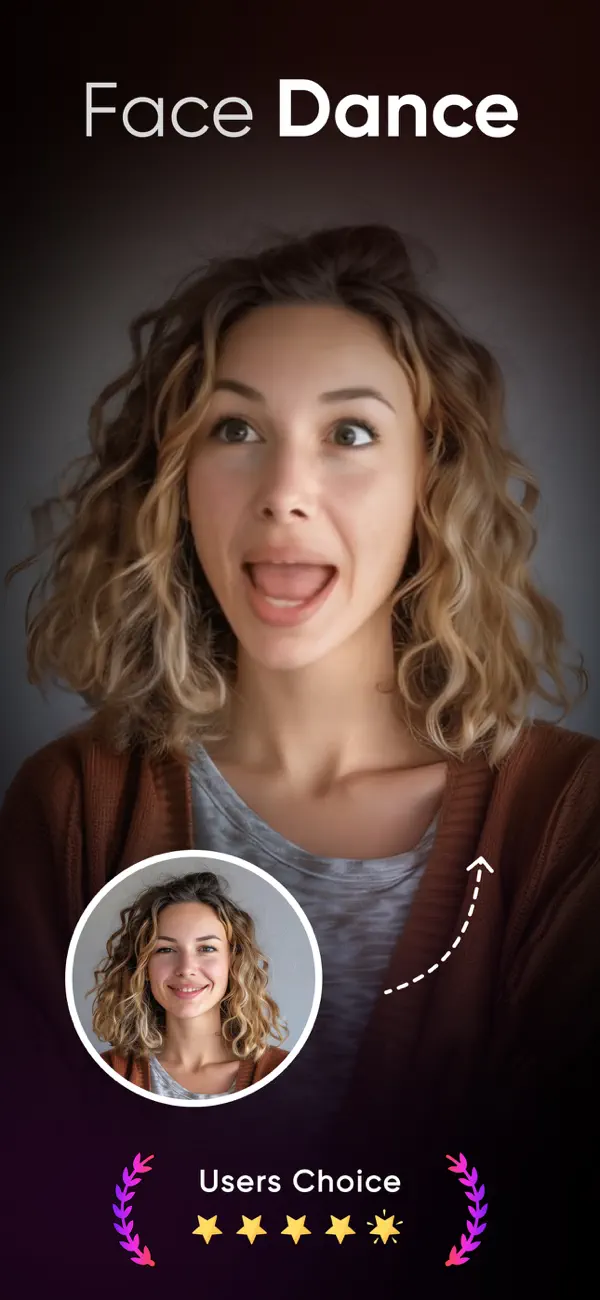 Screenshot #1 pour AI Face Video -  Dance Face