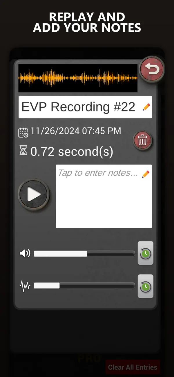 Screenshot #3 pour Ghost Voice Box: EVP Detector