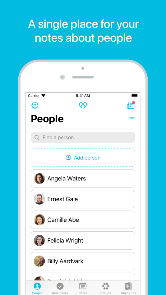 #1. Revere - Remember People (iOS) By: Revere Inc.