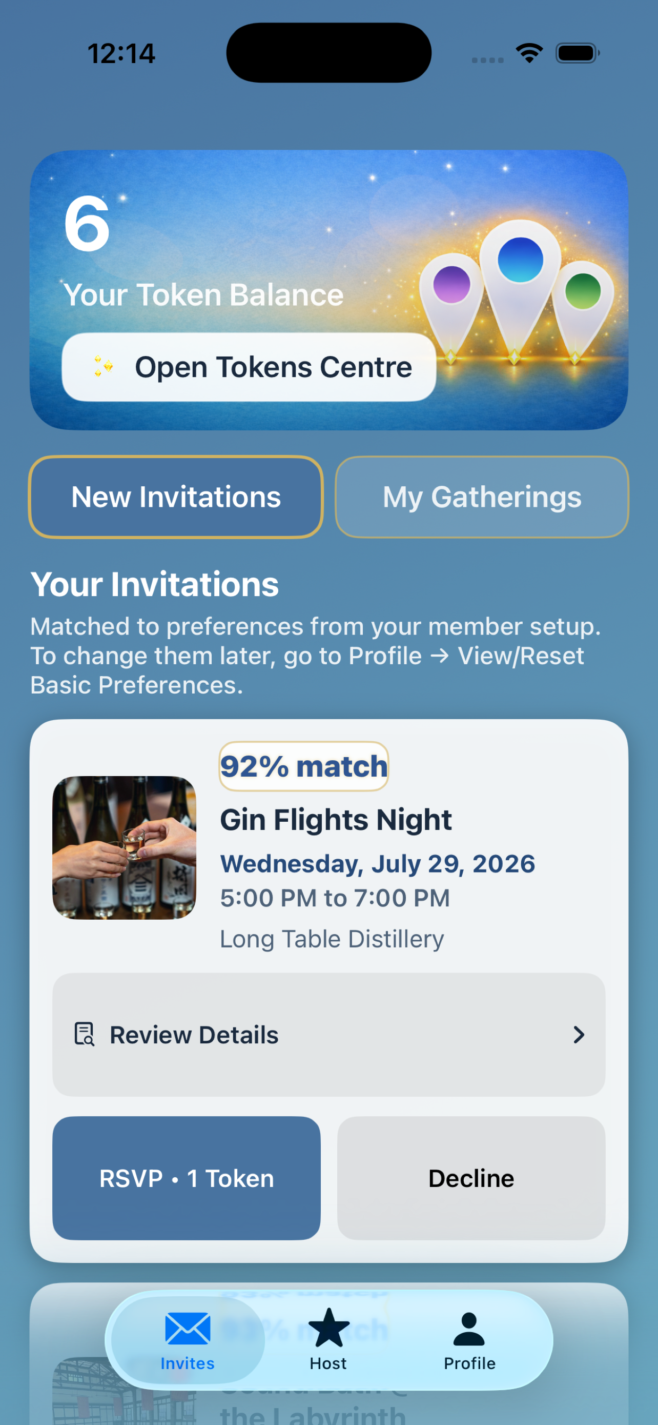 Gatherings App screenshot 2