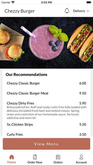 Chezzy Burger Chesterfield Screenshot
