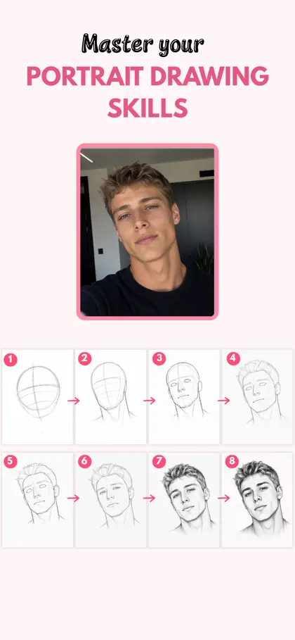 Screenshot 6 von 6 zu Sketch Steps: AI Loomis Draw