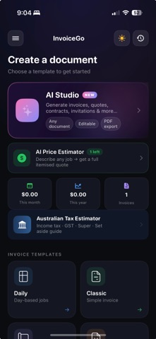 InvoiceGo screenshot