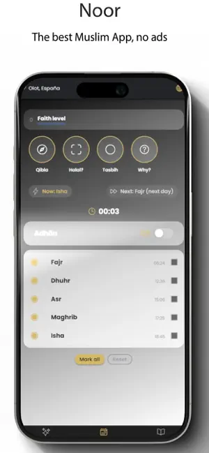 Noor - Muslim, prayers & coran screenshot 1