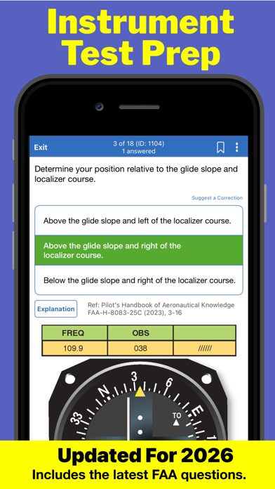 Screenshot 1 of Instrument Test Prep App