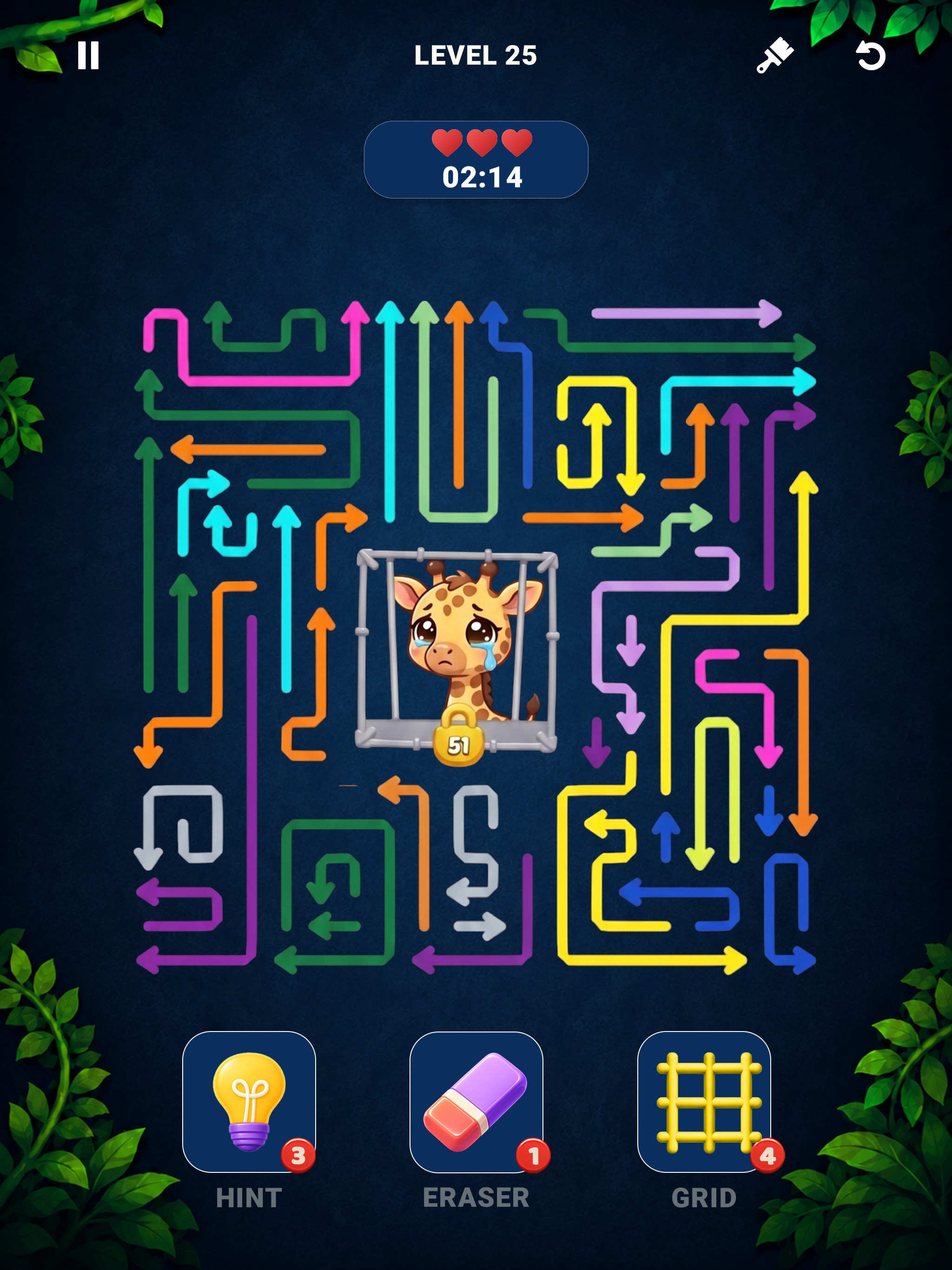 Maze Arrow Puzzle: Save Animal screenshot 8