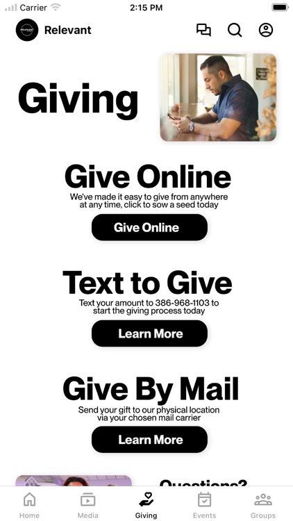 Official Relevant Church App