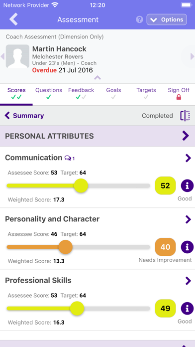 Competence Screenshot