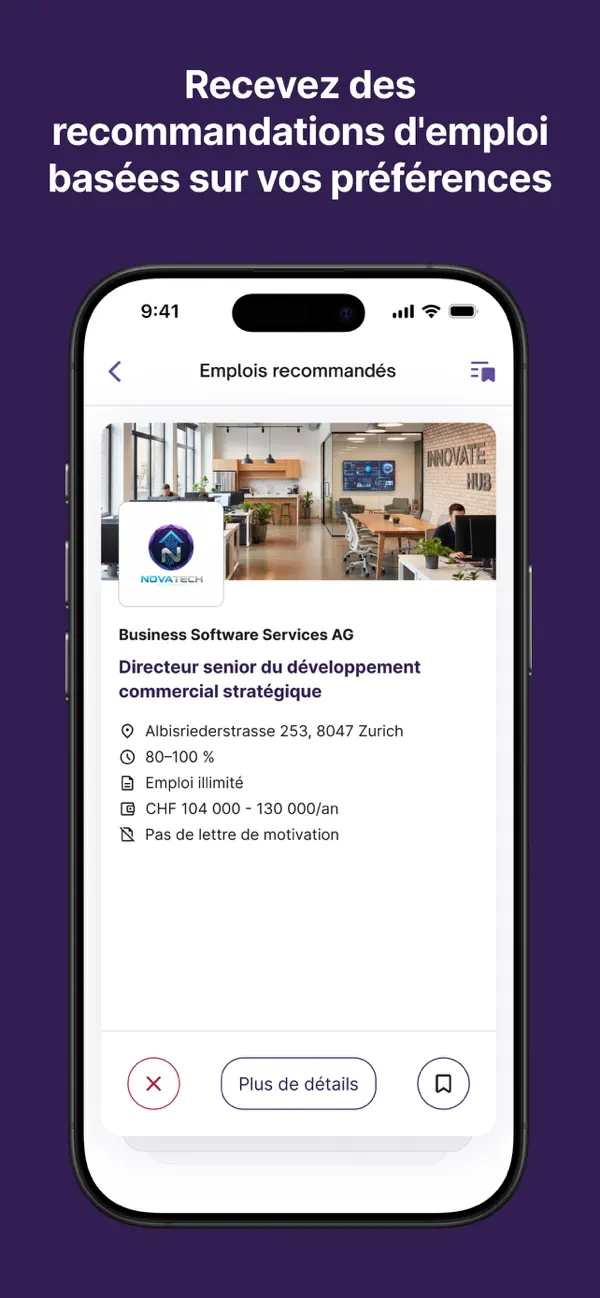 Screenshot #3 pour jobup.ch – Emplois en Romandie