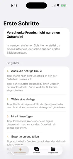 Screenshot von VoucherCraft auf dem iPhone 5
