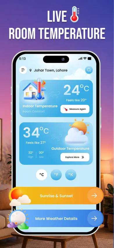 Room Temperature & Thermometer screenshot 2