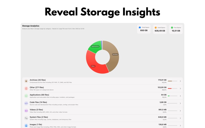 Tidora: Disk & Junk Cleaner screenshot