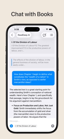 ReadDeep: Read Books with AI iPhone screenshot