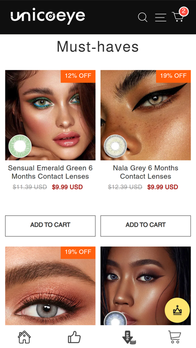 Shop Unico eye Store Screenshot
