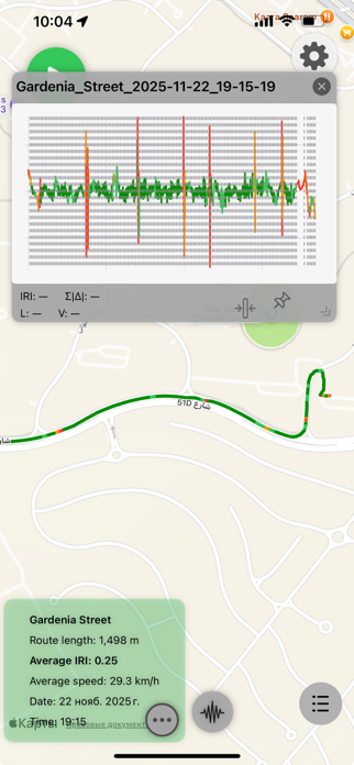 IRITracker Road Roughness Screenshot 1 of 10