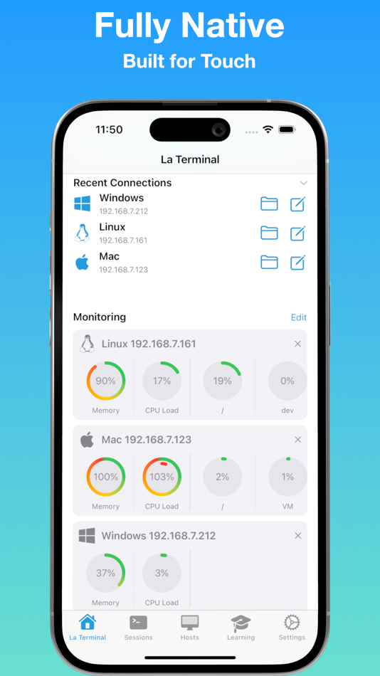 #6. La Terminal - SSH Client (iOS) โดย: Xibbon, Inc
