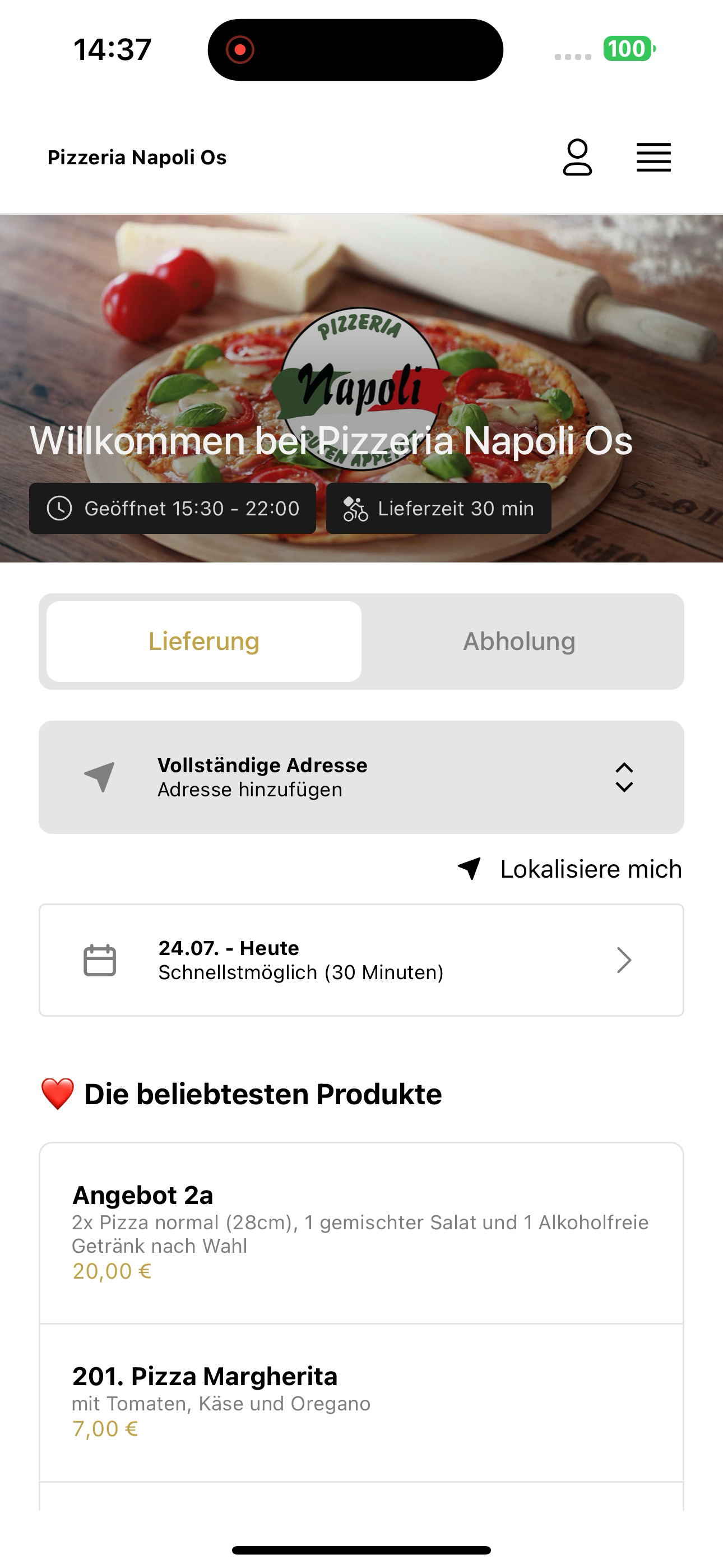 Pizzeria Napoli Os screenshot 5