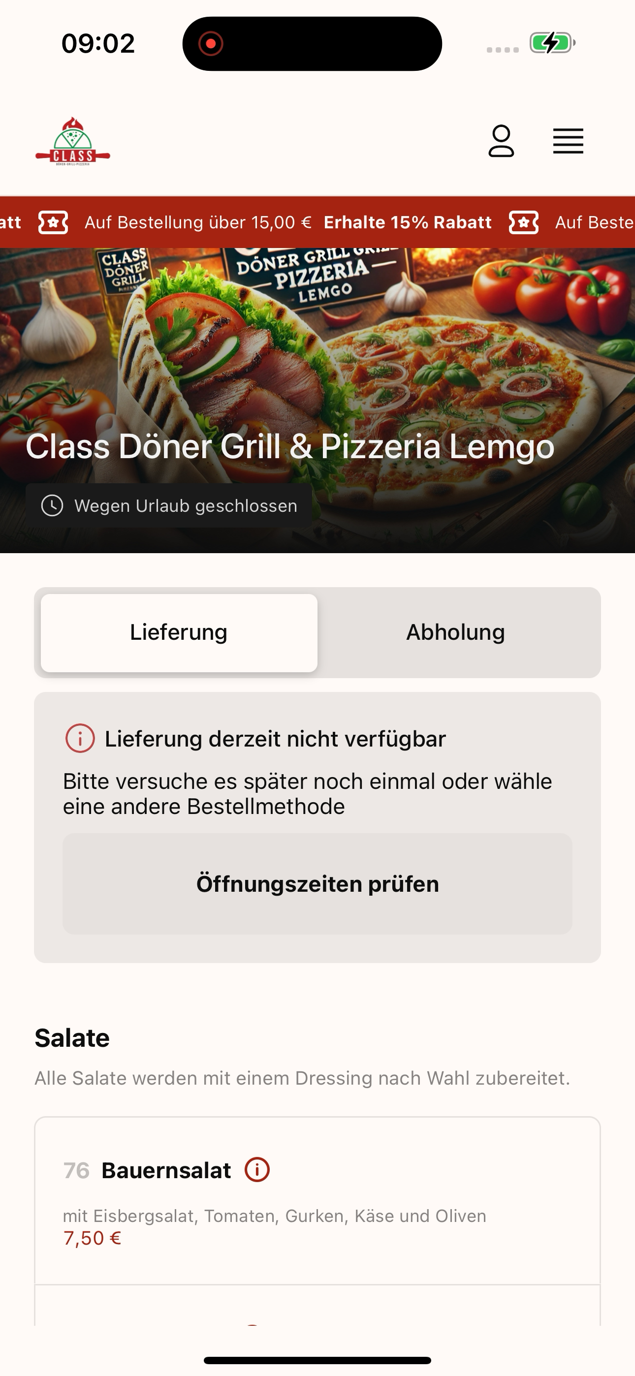 Class Döner Grill Pizzeria screenshot 3