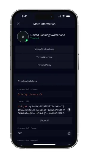 Procivis One Wallet screenshot 4